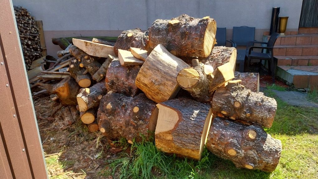 Drewno na opał ok. 6-7m3 pocięte w większości