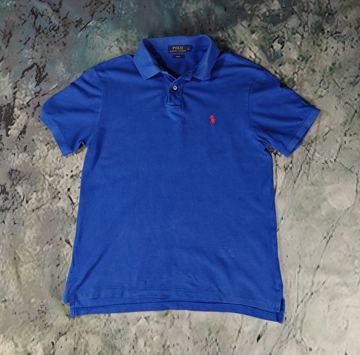 Niebieska Stylowa koszulka Polo Ralph Lauren r.L