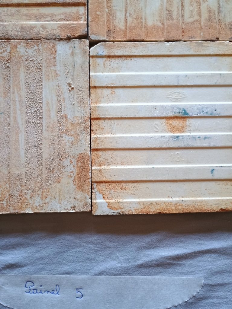 Conjunto de 4 azulejos da Fábrica de Loiça de Sacavém (sec.XIX)