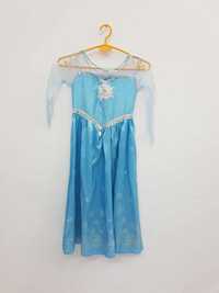 Sukienka przebranie Elsa Kraina Lodu rozmiar 122 128. A2131