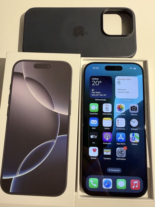 iPhone 16 Pro, Black Titanium, 512GB