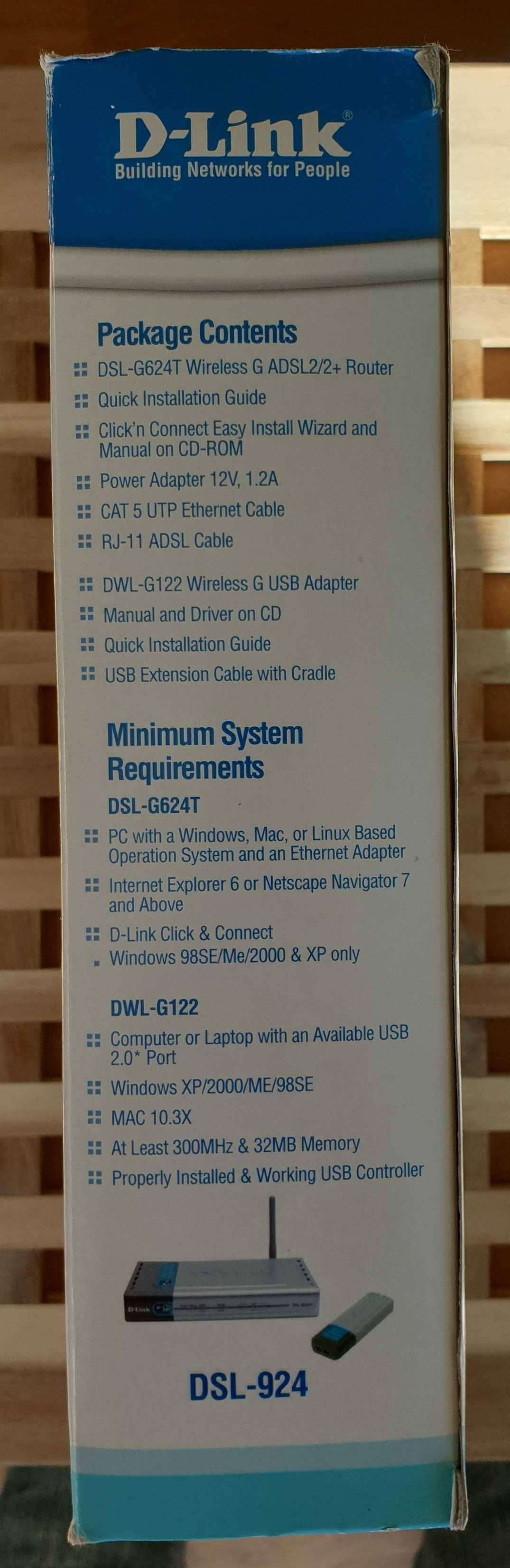 Wireless G ADSL2 2+ Router Kit DSL-924