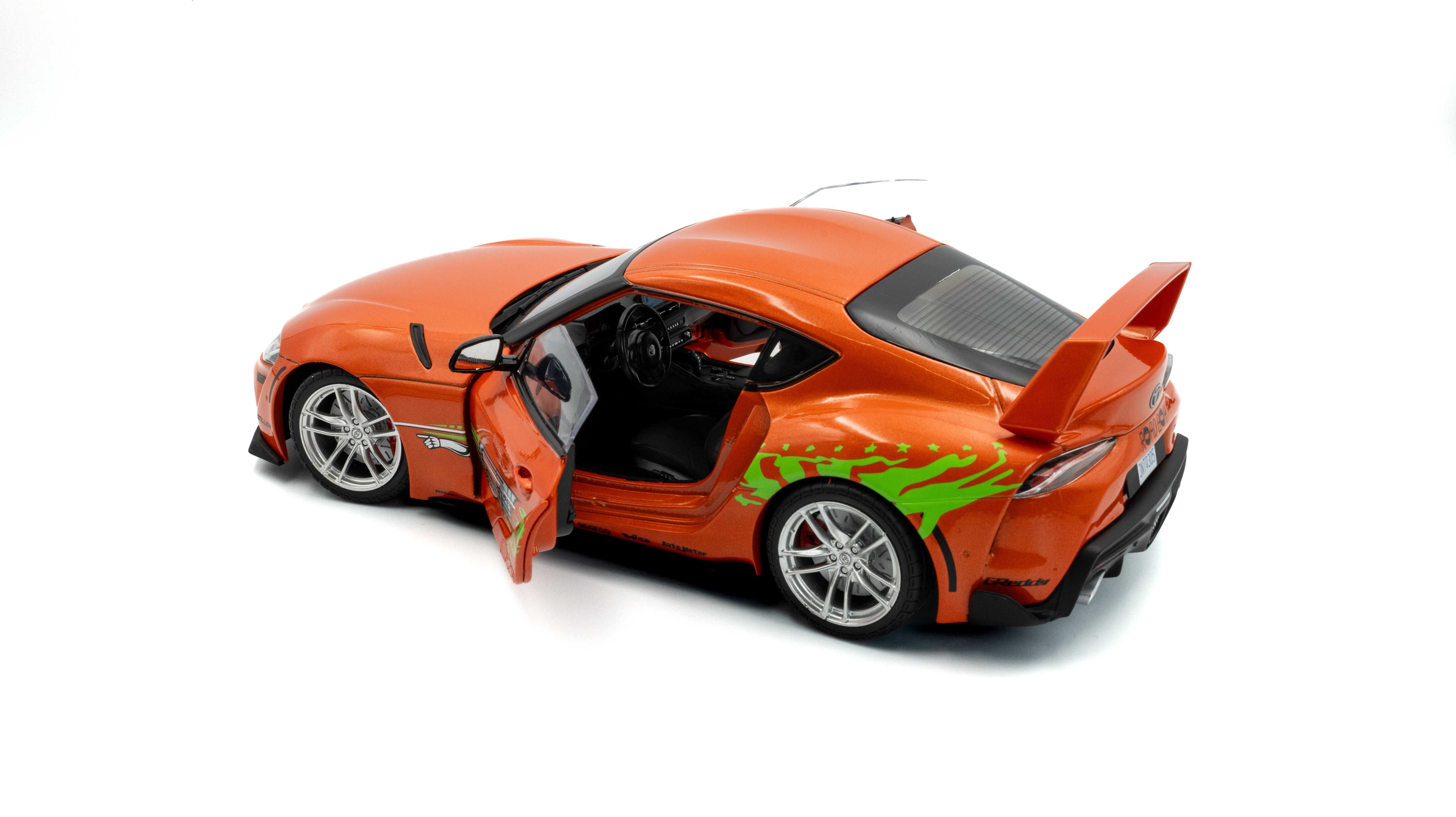Toyota GR Supra Fast & Furious Tribute 2024 Orange/decor Solido 1:18