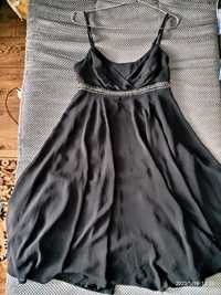 Платье черное шифон р.46-48