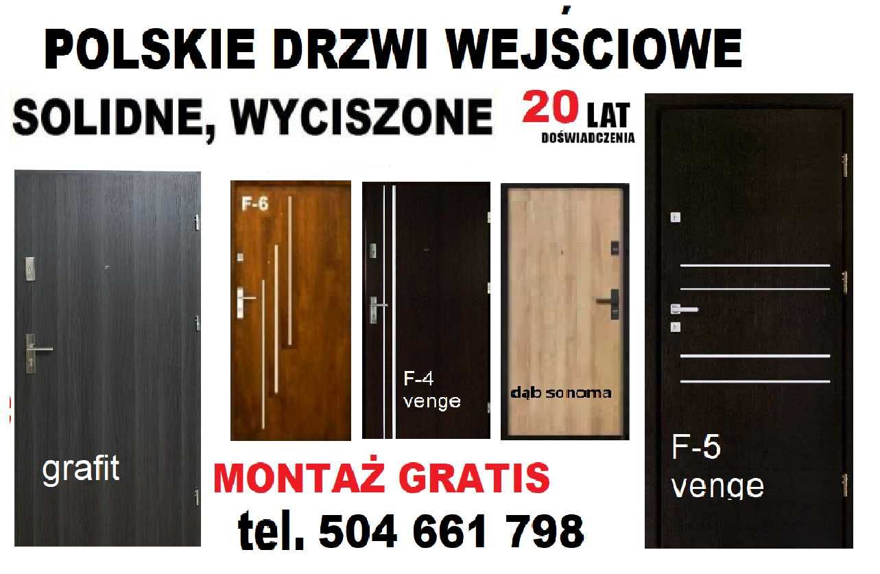 Drzwi zewnętrzne -wejściowe Z MONTAŻEM do mieszkania- wewnętrzne