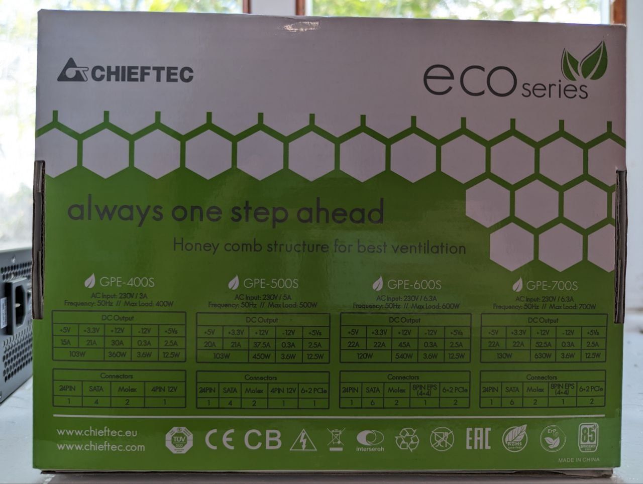 Блок живлення Chieftec Eco GPE-600S 600W