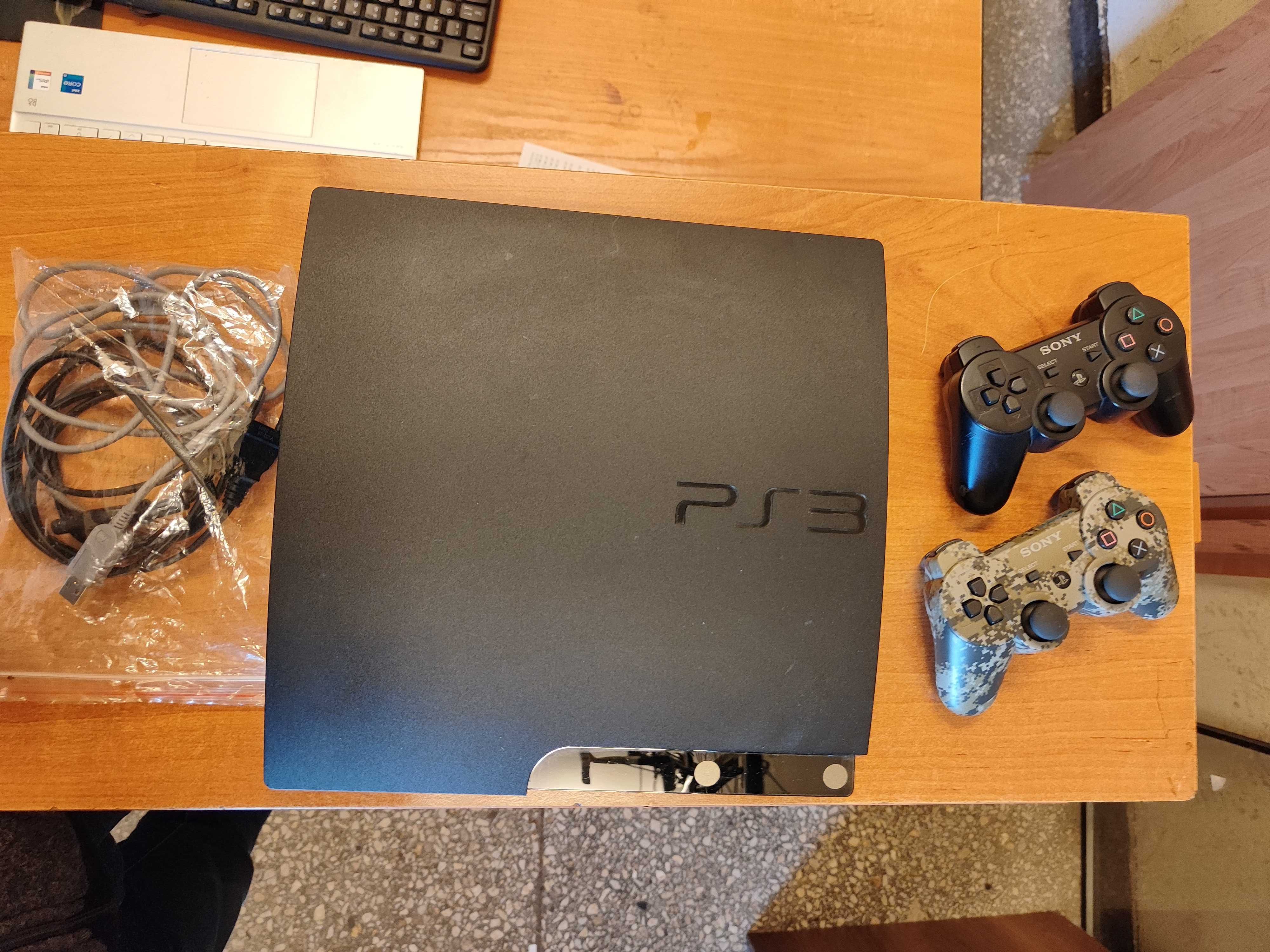 PlayStation Slim 3 PS3 320GB dwa pady STAN BARDZO DOBRY! CENA!