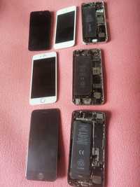iPhone 8,7,6,6S,5,5S - instalação ecrãs, baterias, várias peças,