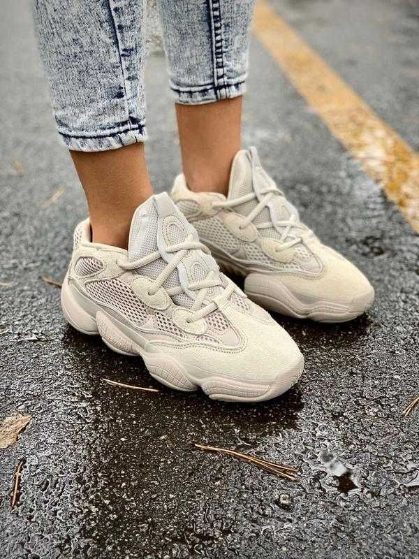 Кросівки весняні для чоловіків та жінок. Adidas Yeezy Boost 500 Blush