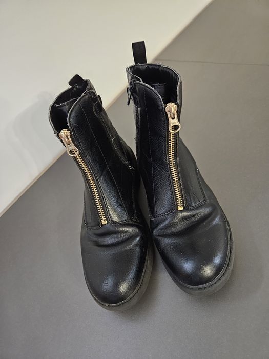 Botki skóra naturalna Geox