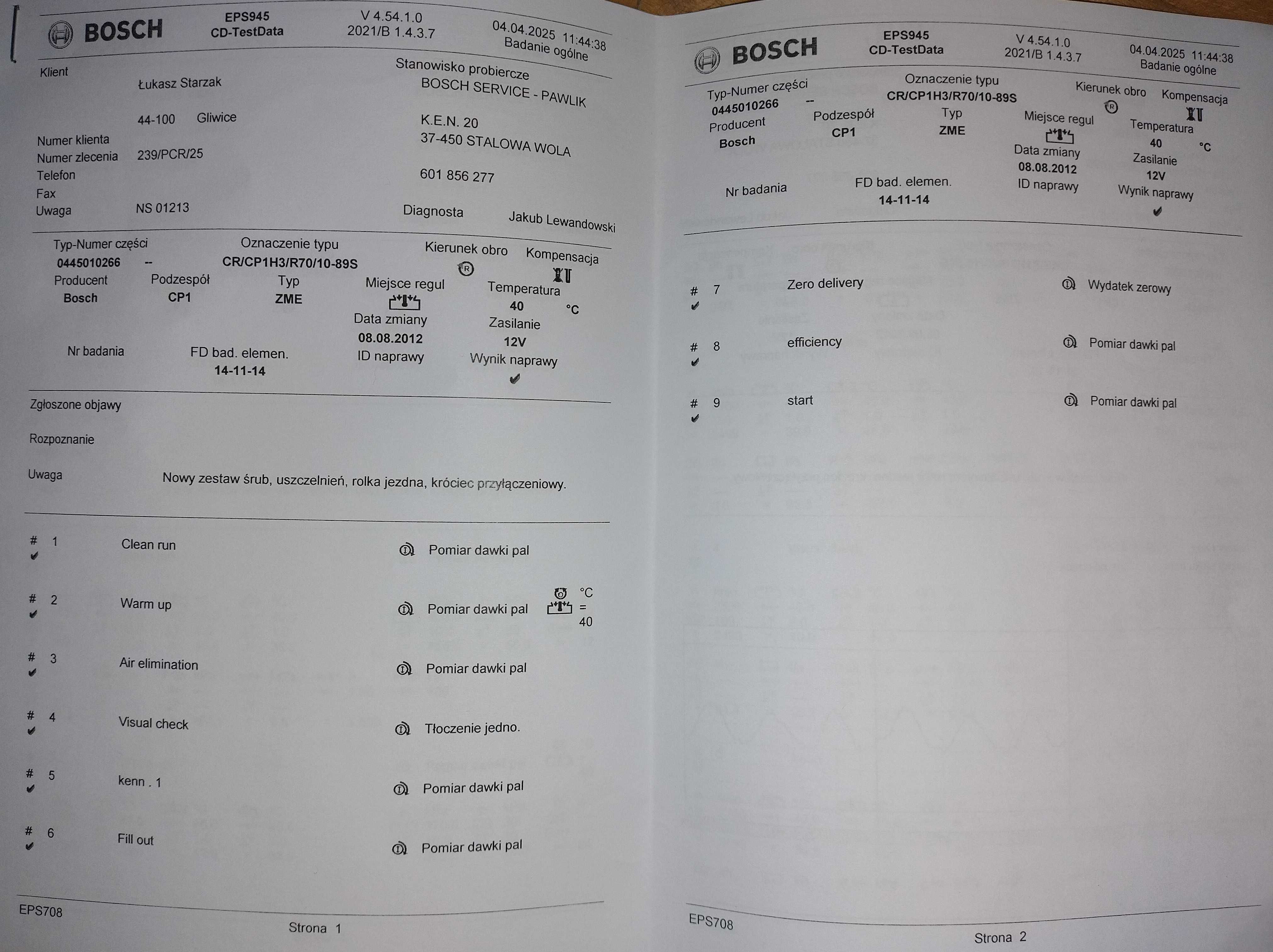Pompa wtryskowa CP1 Bosch Fiat 500, Doblo, Panda, Punto 1.3 mjet cdti