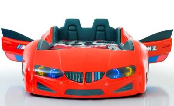 Ліжко машина BMW VIP, двері відчиняються, підсвітка, звук, в кольорах