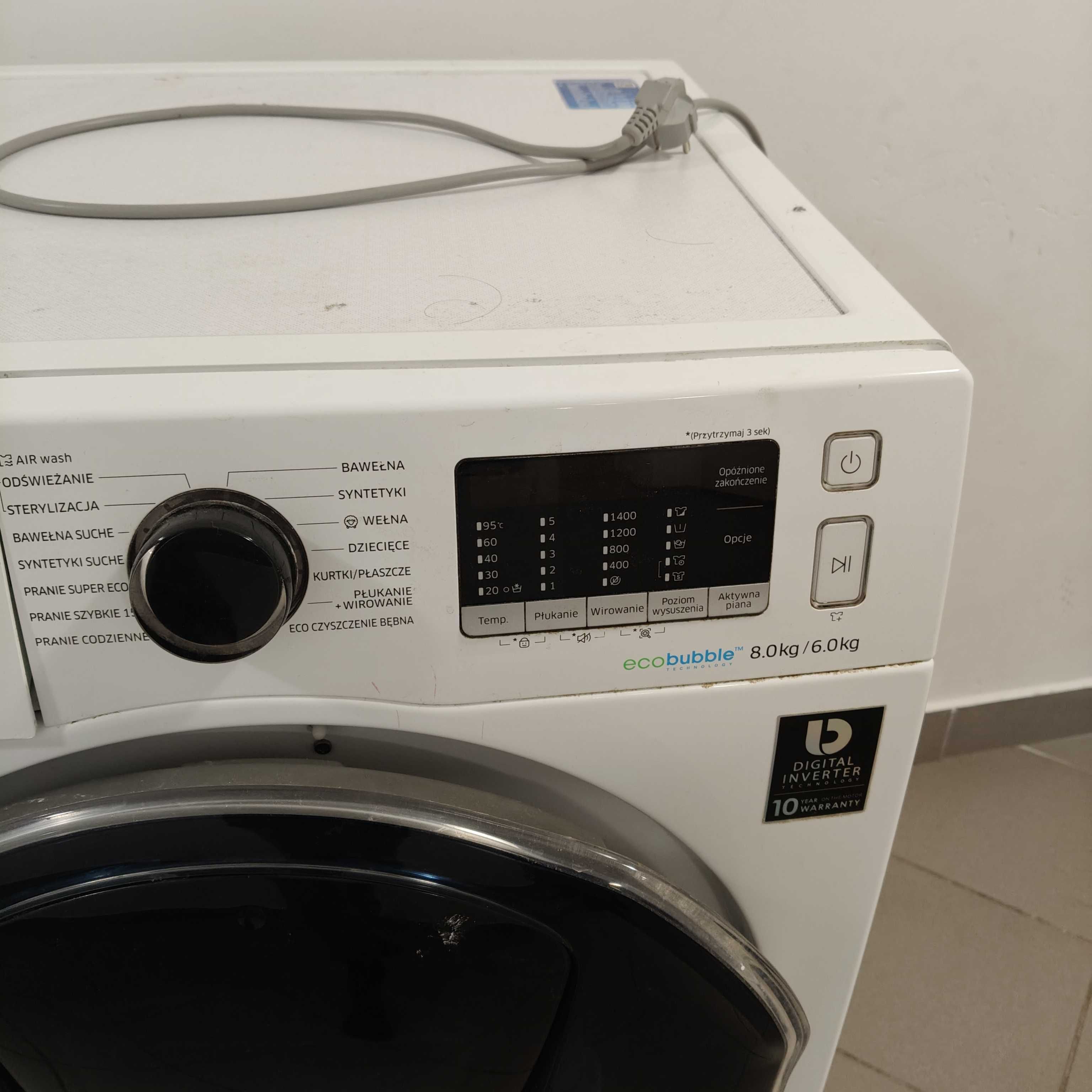 Pralko-suszarka Samsung Ecco bubble 8/6 kg