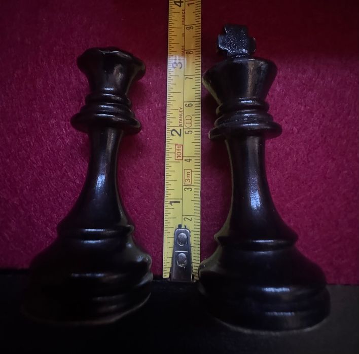 Peças de xadrez Staunton com caixa
