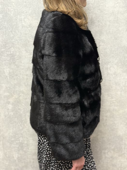 Норкова шуба, натуральна, автоледі