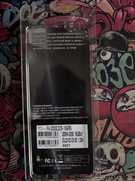 Memoria RAM 16GB  G-Skill DDR4- SO-DIMM 3200Mh
