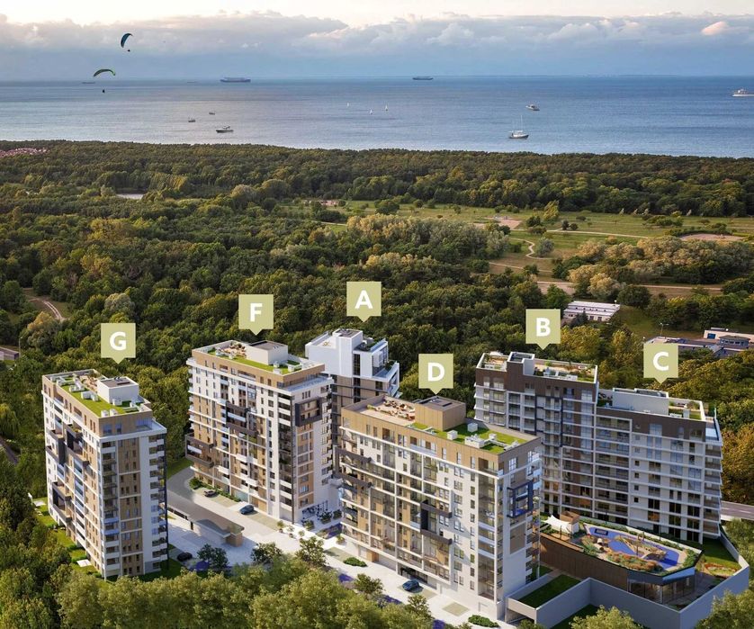Bulvar Apartments 63m Gdańsk nad morzem