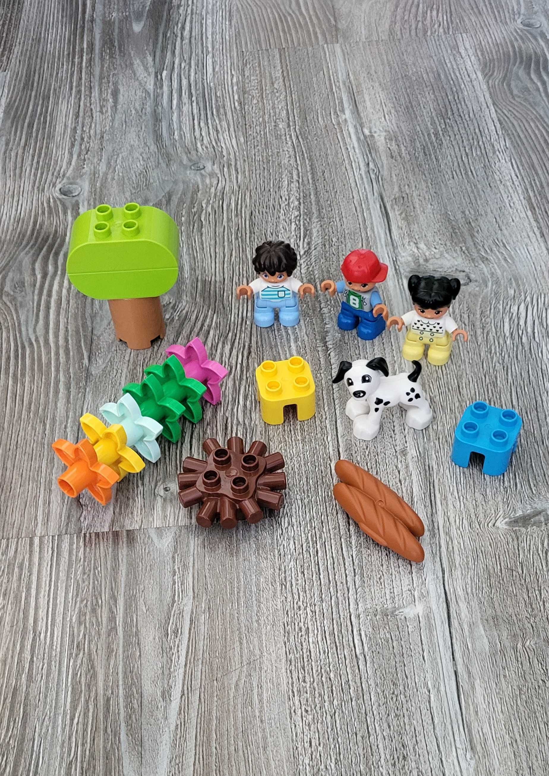 Duży zestaw 190 sztuk lego duplo plus pojemik lego zestaw bydowlany