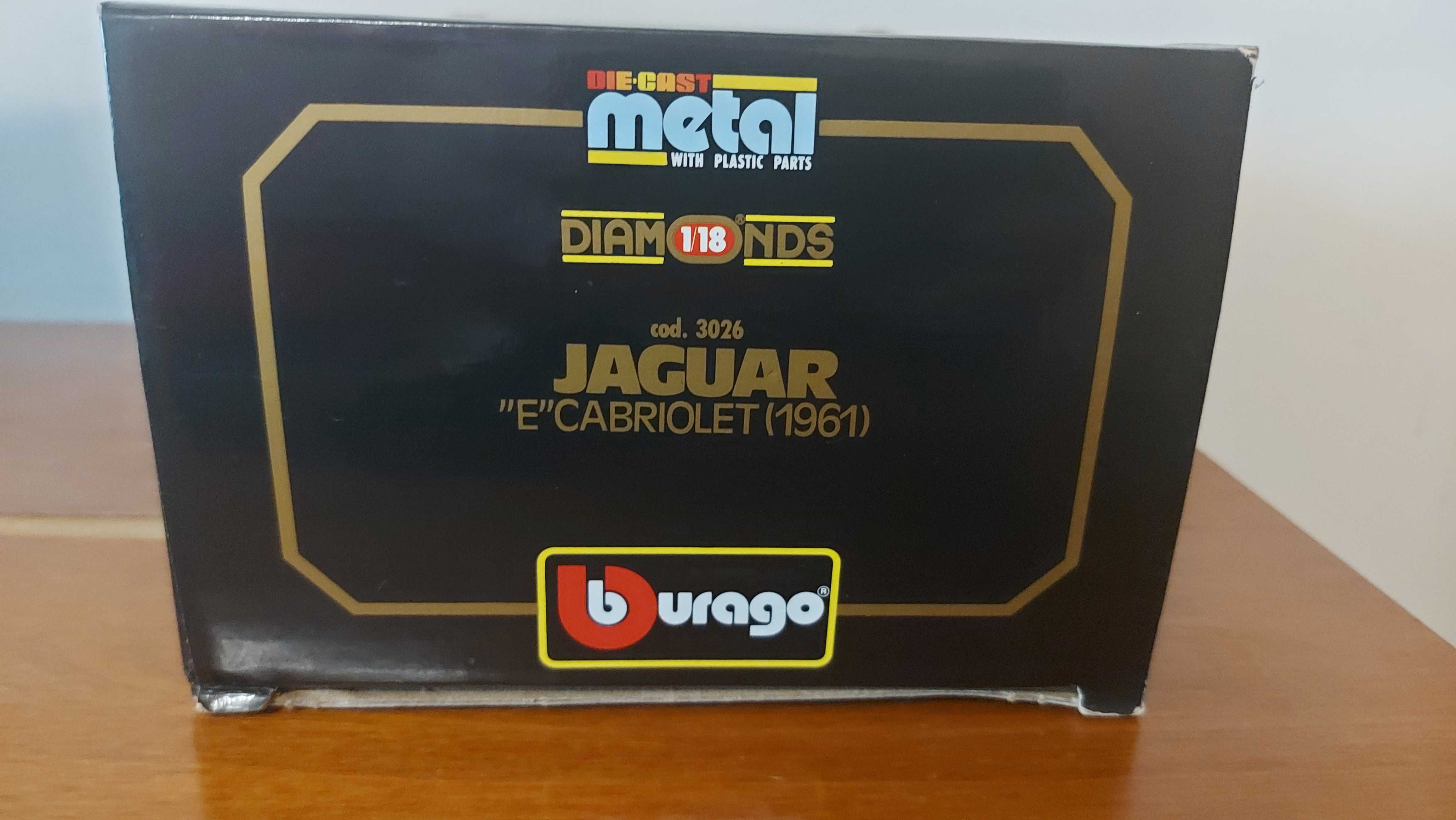 Bburago Diamonds 1/18 Jaguar "E" Cabriolet (1961) cod. 3026