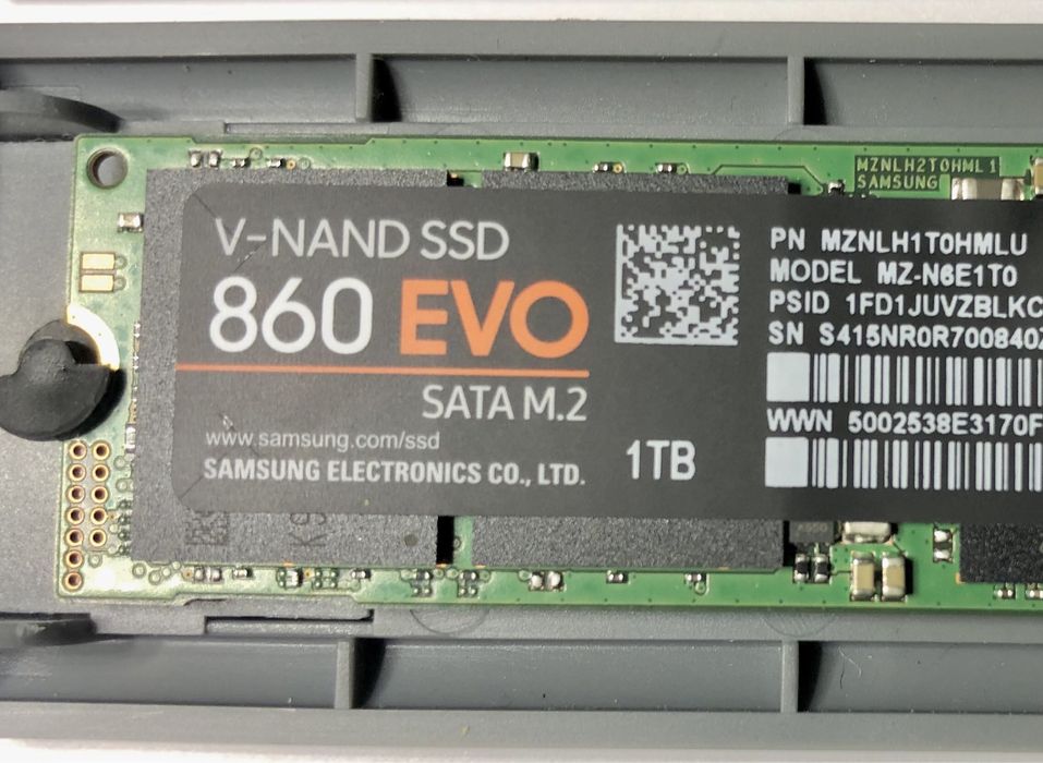 Samsung 860 EVO 1TB SSD caixa