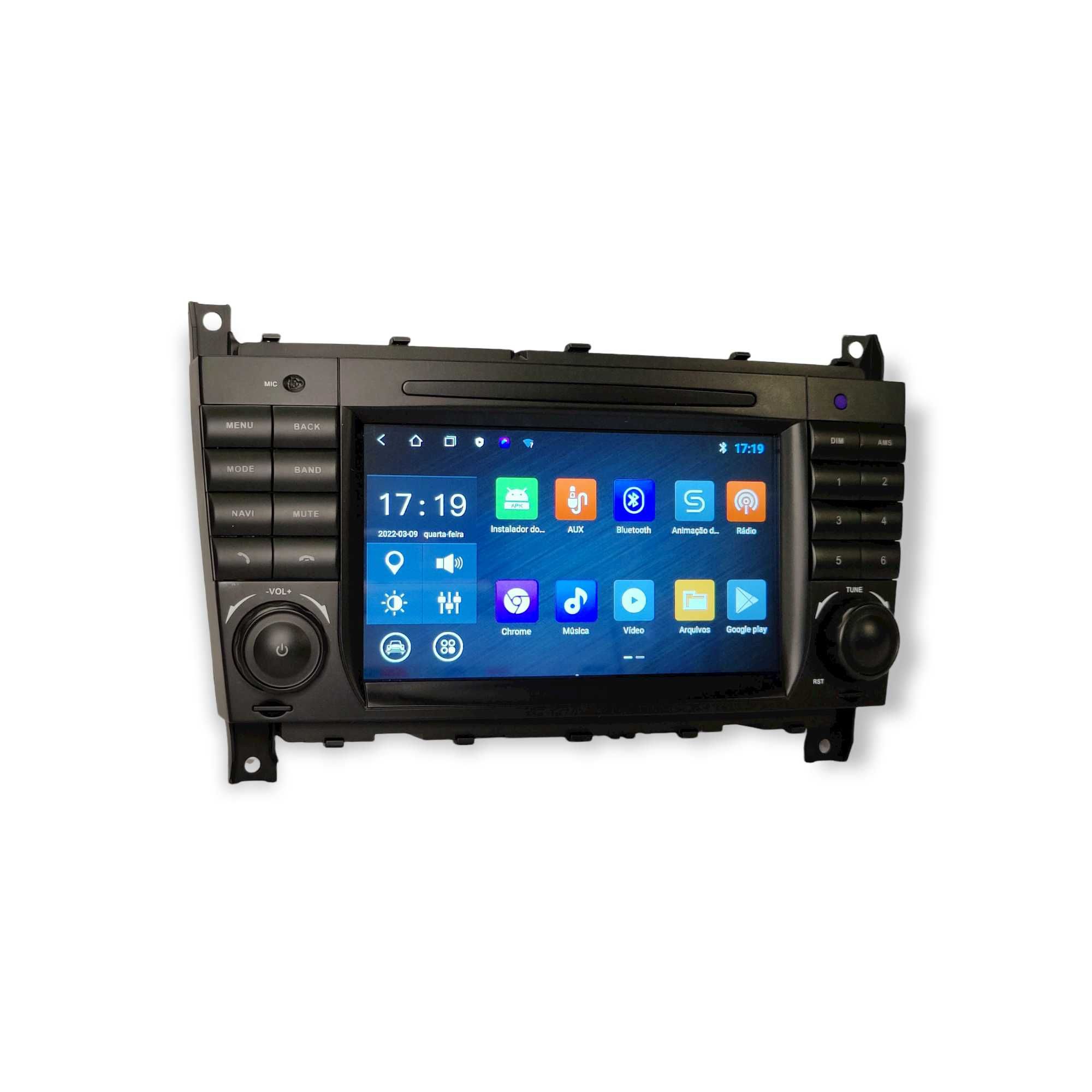 Radio 2 DIN Android para Mercedes Benz A B VITO W203 - Novo Garantia