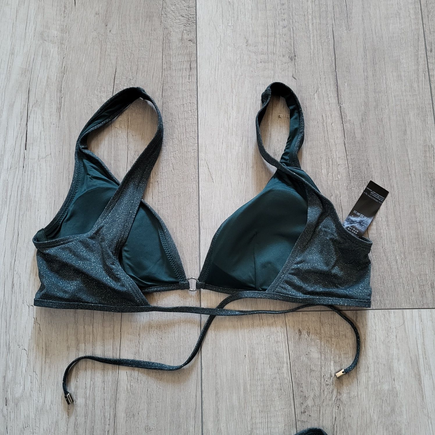 Kostium kąpielowy dwuczęściowy Emporio Armani 38M butelkowa zieleń