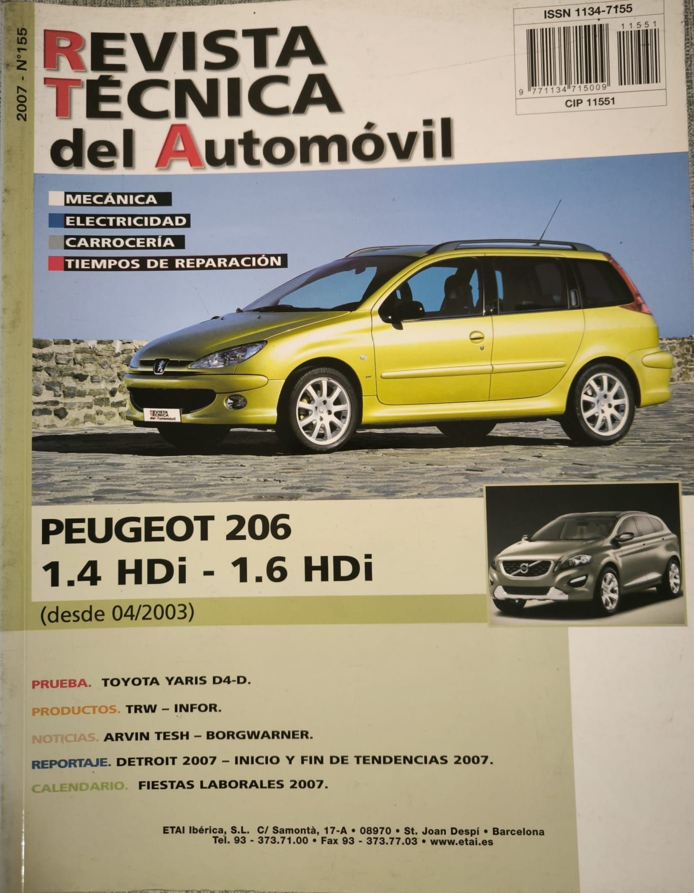 Livro Técnico Peugeot 206 SW