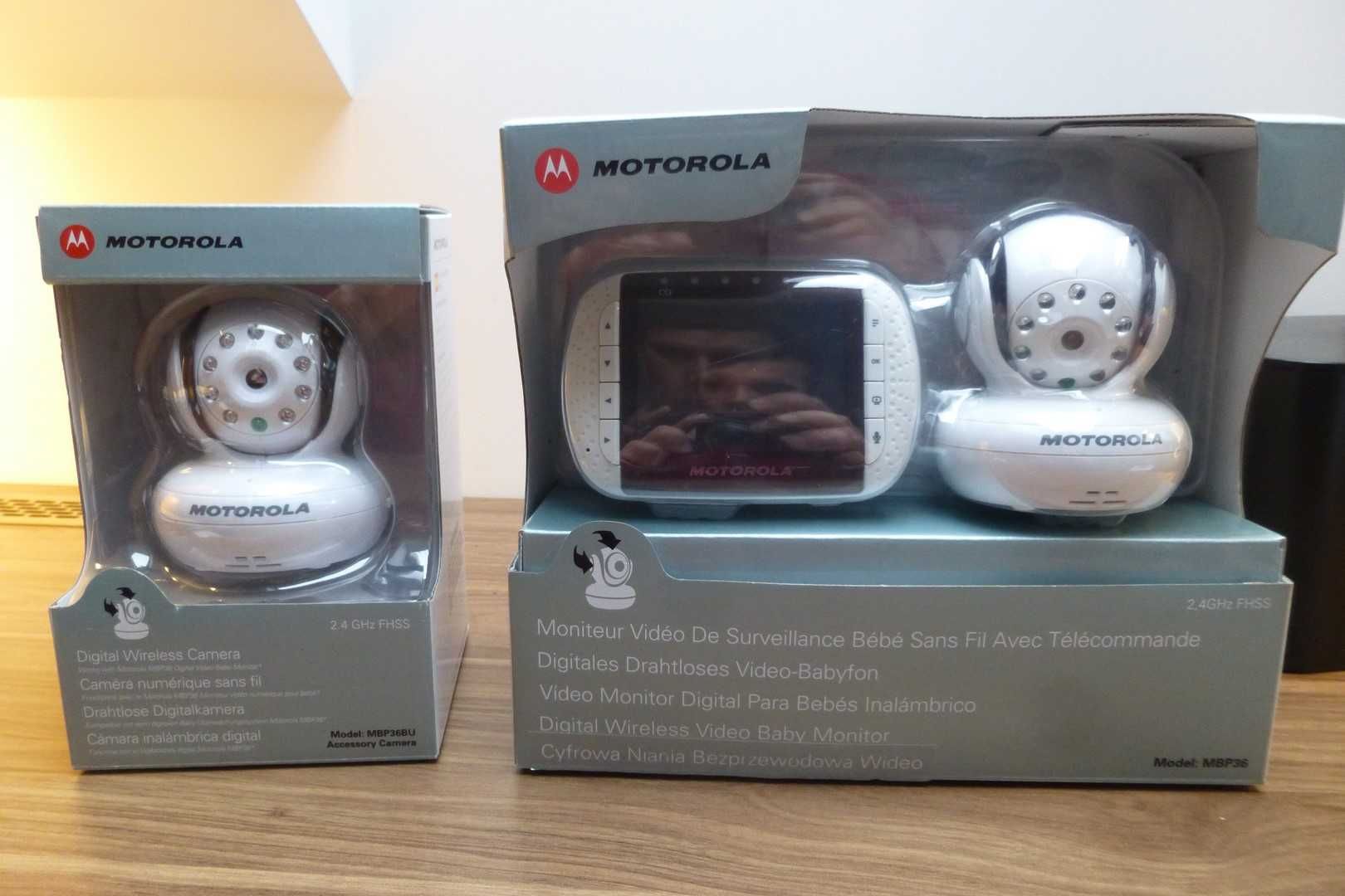 Niania elektroniczna Motorola MBP36 obrotowa z 2 kamerami