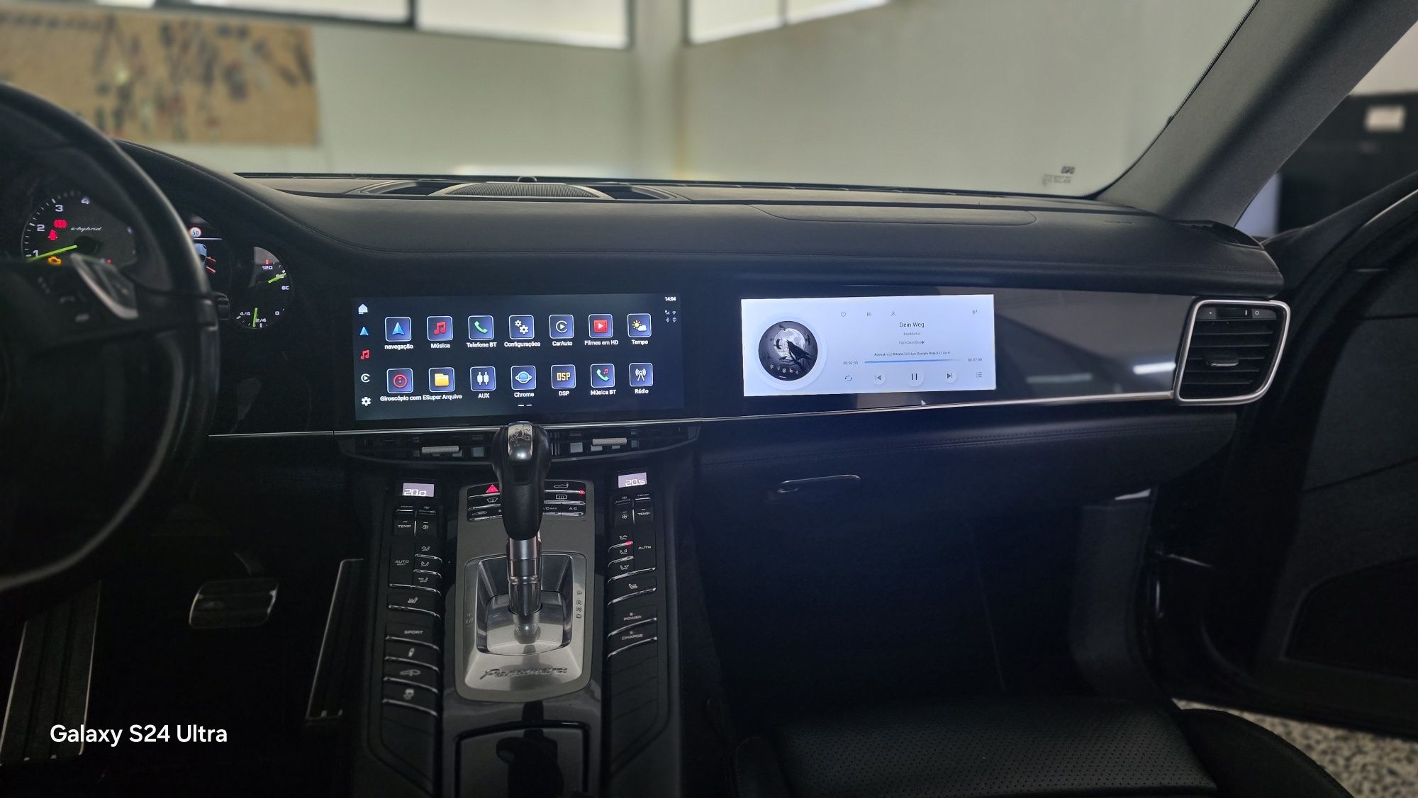 Rádio Porsche Panamera 10-16 Android 13 Duplo ecrã (Novo)