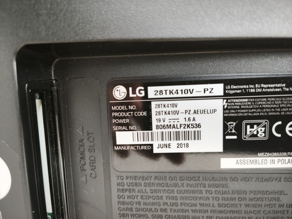 Televisão LG de 2018