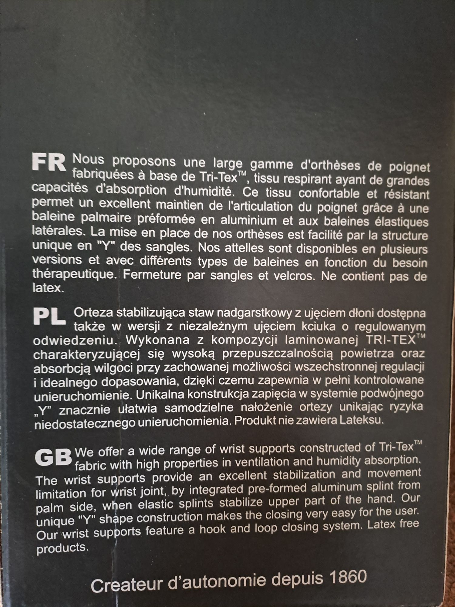 Orteza na dłoń i przedramię
