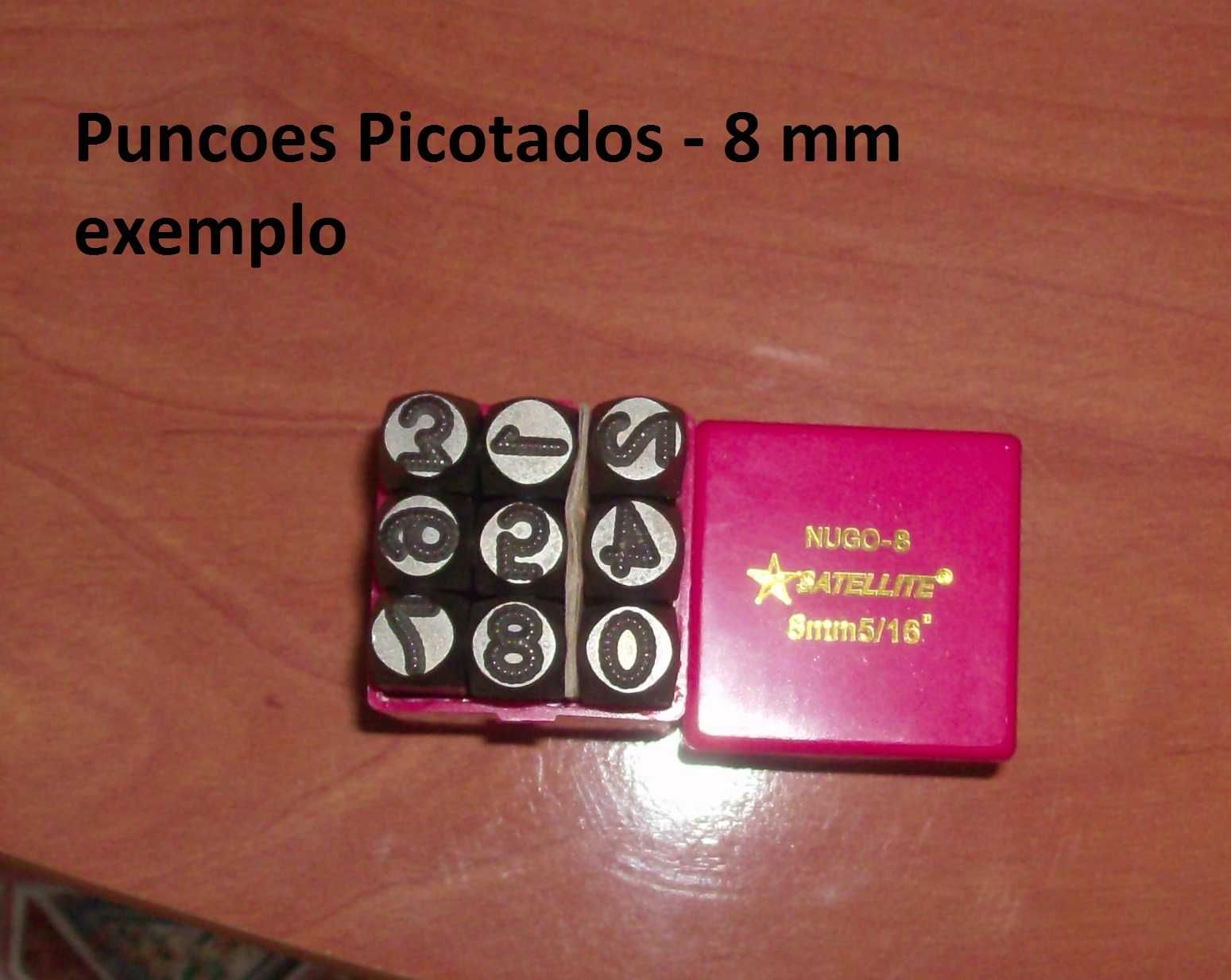 Punções Marcadores - Numericos e alfanumericos - medidas 2mm ate 12