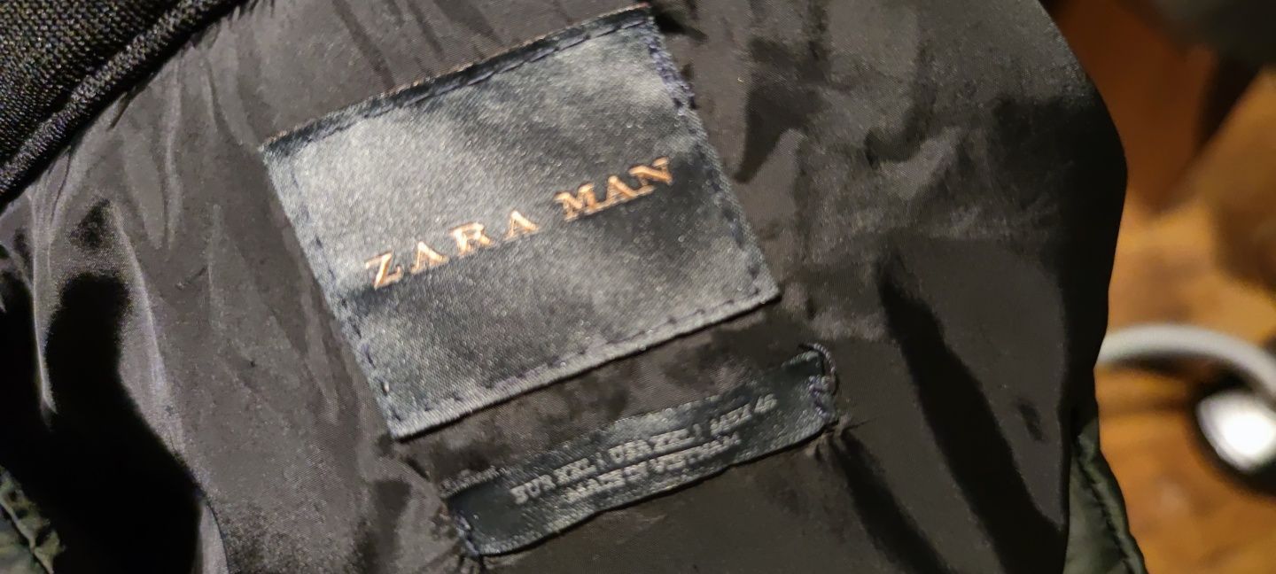 Zara Man kurtka pikowana khaki rozmiar XXL stan idealny