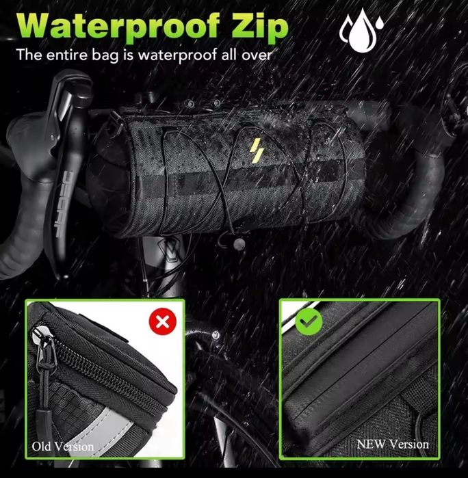 Torba na kierownicę 2,5l Newboler BAG601 Wodoodporna 170g 24x10 Nowa