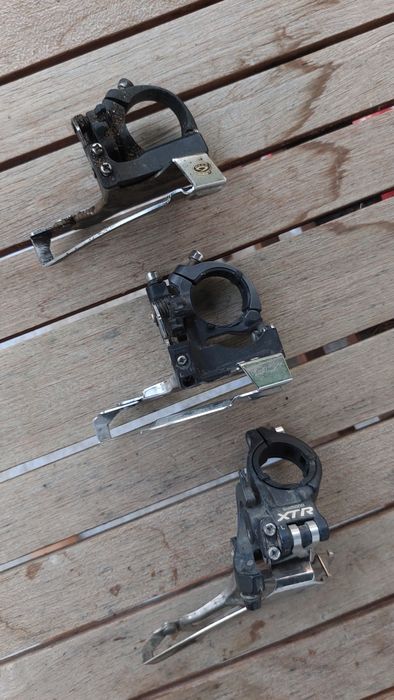 Desviadores frontais Shimano SLX e Deore