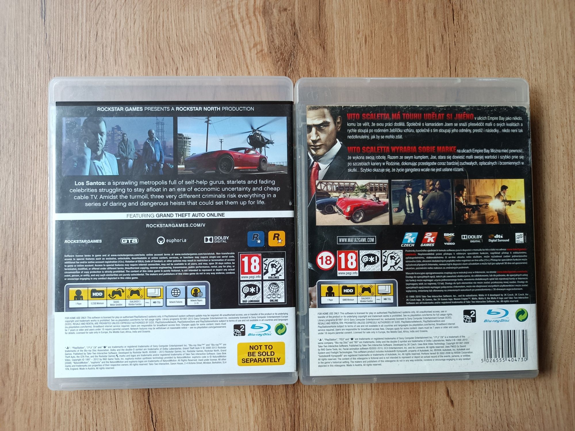 GTA V i Mafia II na PS3
