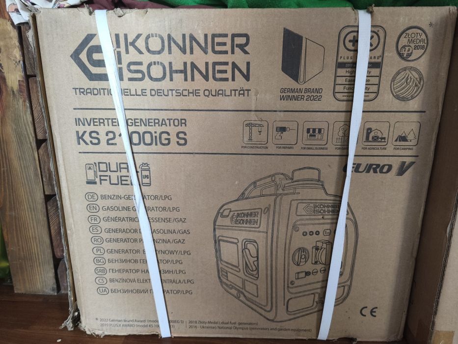 ГАЗ-БЕНЗИН інверторний генератор Konner & Sohnen KS 2100 iG S