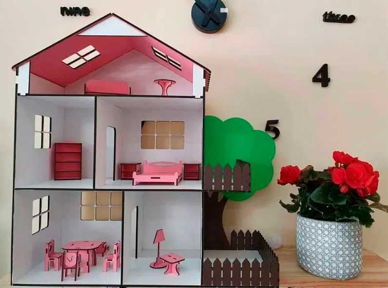 Ляльковий будинок з меблями Подарунок для дівчинки