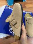 "Buty męskie i damskie" Birkenstock Brązowe chodaki Roz 39