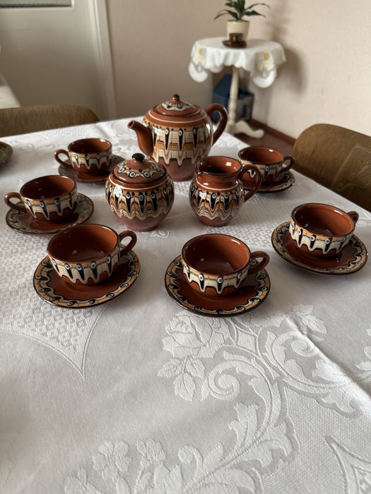 Serwis do kawy porcelitowy Pruszków - „Sylwia” PRL