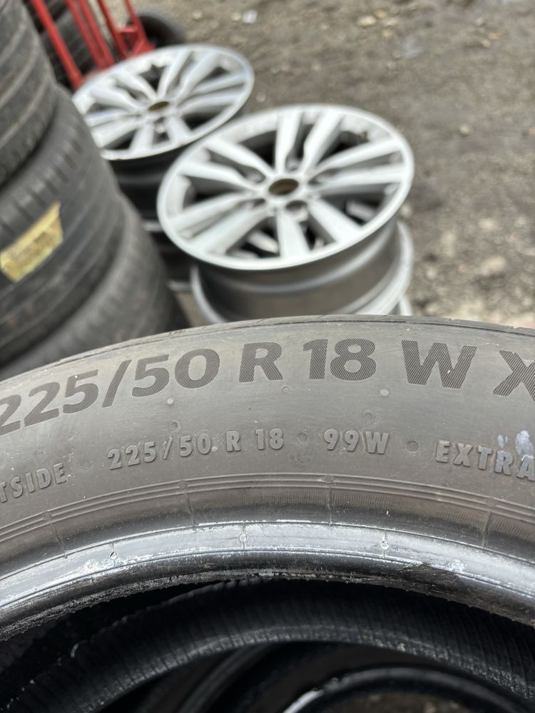 225/50 R18 letnie 4szt CONTINENTAL 7.5mm 2022 montaz wysylka