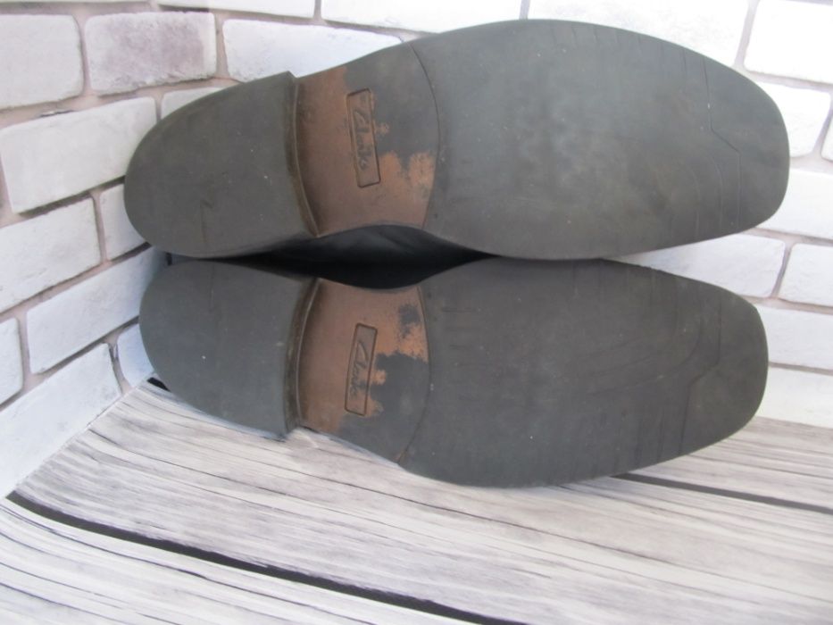 туфли Clarks, кожаные, размер 44