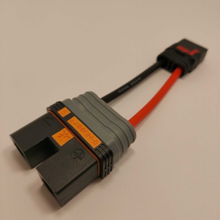 Переходник QS10-Ѕ на QS8-Ѕ Адаптер LiPo аккумуляторов с кабелем 6AWG