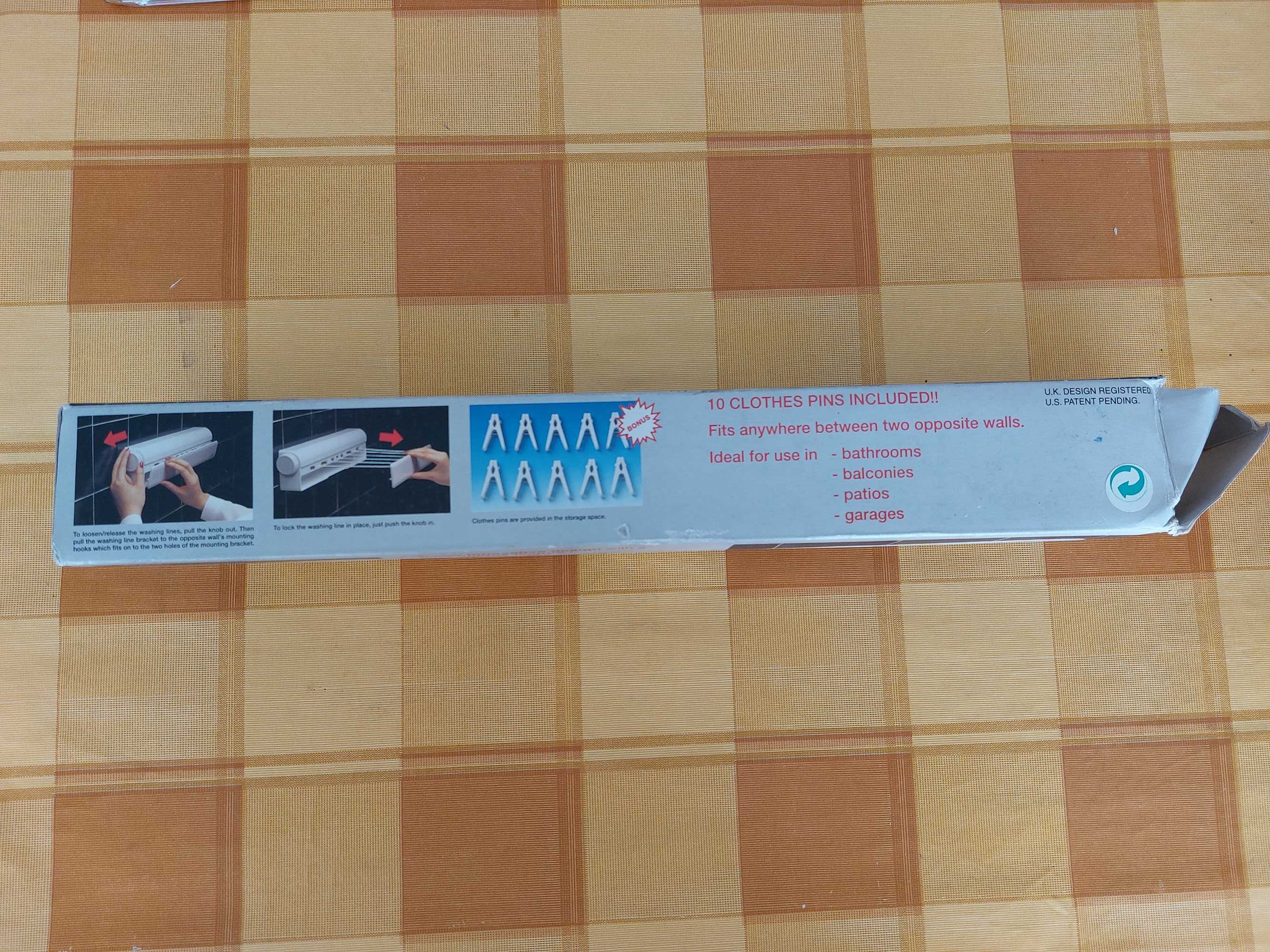 Estendal Extensível de parede com 6 fios