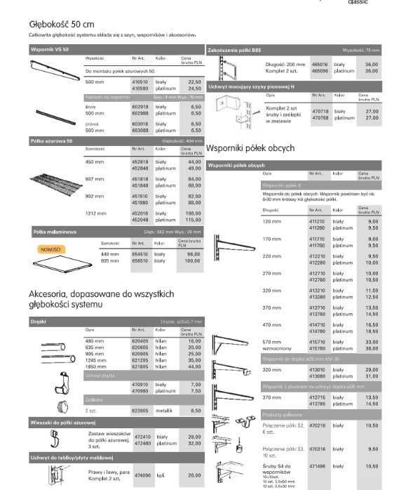 ELFA system szafa garderoba pralnia sklep magazyn akcesoria