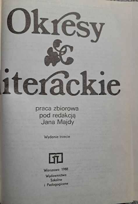 Okresy literackie Vintage