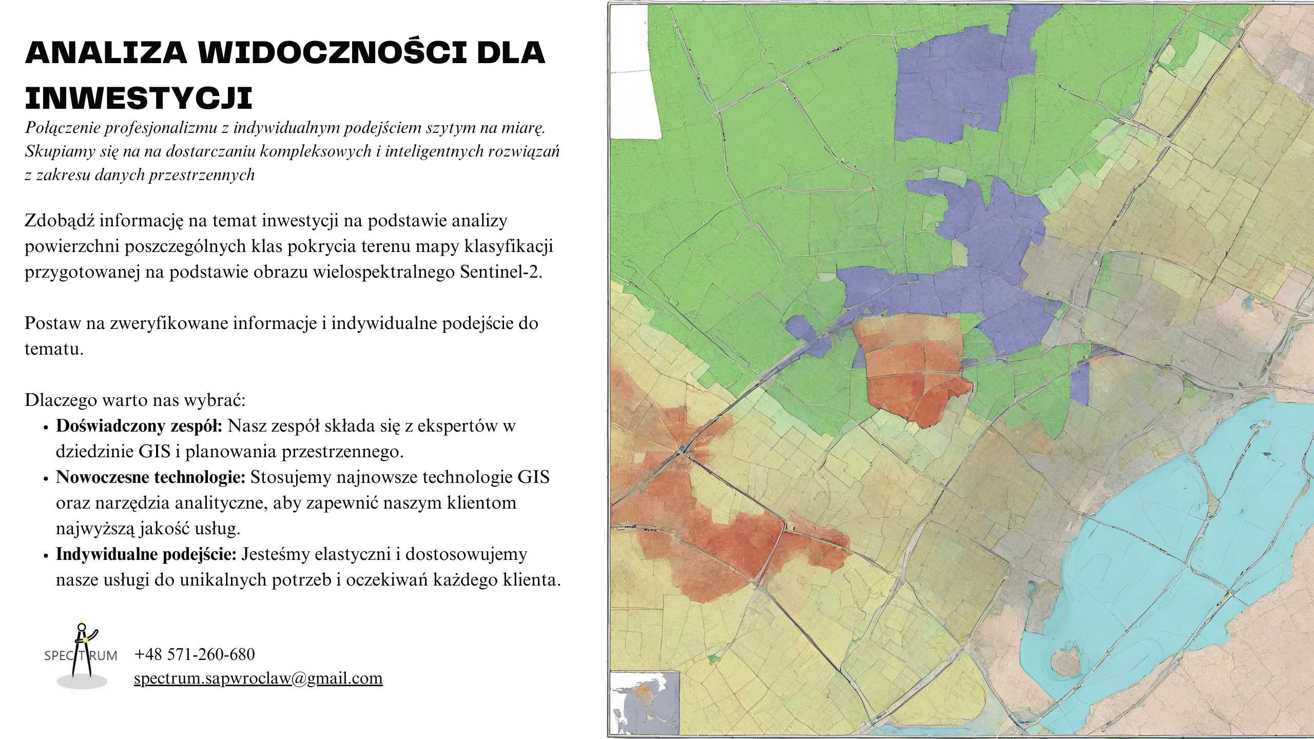 Raport GIS - analiza widoczności dla inwestycji