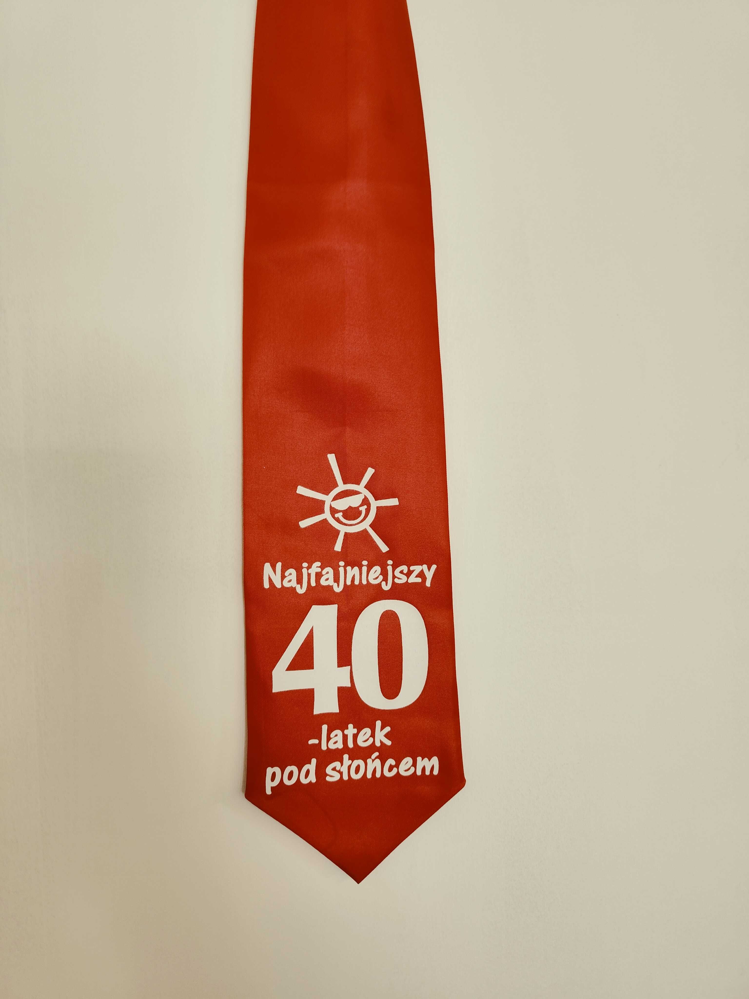 Krawat urodzinowy, na 40 urodziny, śmieszne gadżety