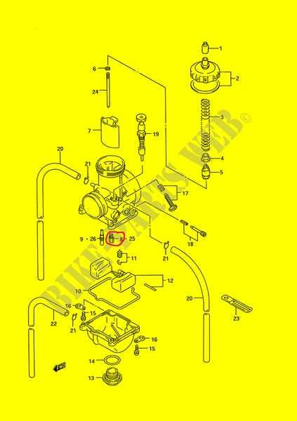 Dysza główna SUZUKI RM 125, 250