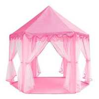 Namiot różowy dla dziewczynki dla dziecka Domek zamek TIPI
